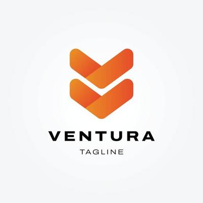 Simple Letter Mark V Shape Logo Design Template.eps