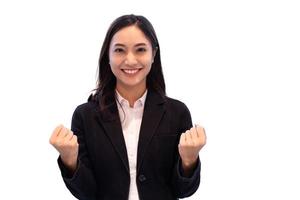 professional asian business woman Standing confidently smiling in the office photo