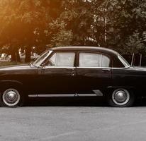 viejo coche vintage negro foto