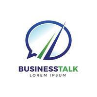 Bubble Text Business Talk Logo Sign Symbol Icon vector