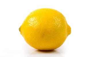 Lemon on white background photo