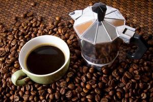 Moca pot and Espresso photo