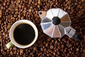 Moca pot and Espresso photo