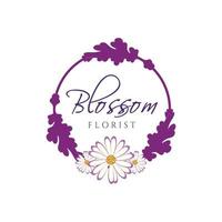 Blossom Florist Logo Sign Symbol Icon vector