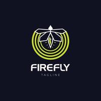 Simple Modern Firefly Logo Symbol Icon vector