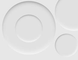 white circle simple and clean abstract background. 3d render photo