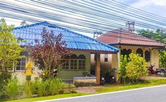 Naithon Beach Phuket Thailand 2018 Landscape cityscape panorama roads cars buildings forest nature Phuket Thailand. photo