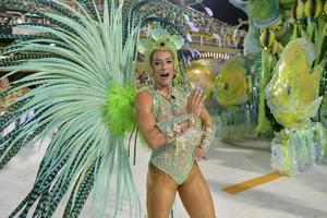 Rio de Janeiro, RJ Brazil - February 09, 2018 -  Samba School parade in Sambodromo. Imperio da Tijuca during festival at Marques de Sapucai Street photo