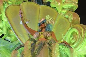 Rio de Janeiro, RJ Brazil - February 09, 2018 -  Samba School parade in Sambodromo. Imperio da Tijuca during festival at Marques de Sapucai Street photo