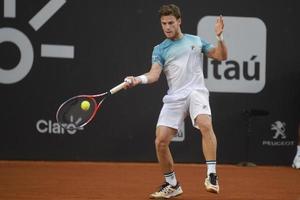 Rio de Janeiro, Brazil - february 25, 2017 -  Diego Schwartzman ARG final game during Rio Open 2018 held at the Jockey Club Brasileiro. photo