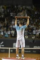 Rio de Janeiro, Brazil - february 25, 2017 -  Diego Schwartzman ARG final game during Rio Open 2018 held at the Jockey Club Brasileiro. photo