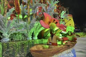 Rio de Janeiro, RJ Brazil - february 09, 2018 -  Samba School parade in Sambodromo. Rensacer de Jacarepagua during festival at Marques de Sapucai Street. photo