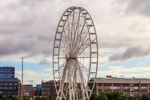 Big white ferris wheel found at the Kiels Week in Germany photo