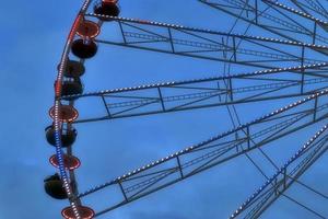 Big white ferris wheel found at the Kiels Week in Germany photo