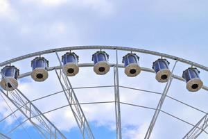 Big white ferris wheel found at the Kiels Week in Germany photo