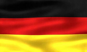 bandera de alemania - bandera de tela que agita realista foto