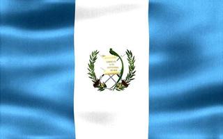 Guatemala flag - realistic waving fabric flag photo
