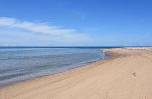 Sand Beach and Ocean Waters on Cape Cod photo