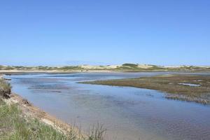 Water Flowing on Tidal Lands on Cape Cod photo