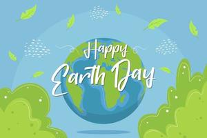 Earth day, planet earth. Background vector