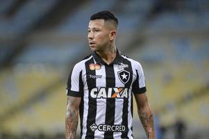 Rio, Brazil - march 28, 2018 -  Leo Valencia player in match between Flamengo and Botafogo by the Carioca Championship in Maracana Stadium photo