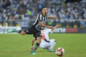 Rio, Brazil - april 01, 2018 -  Rodrigo Lindoso player in match between Botafogo and Vasco by the Carioca Championship in Nilton Santos Stadium photo