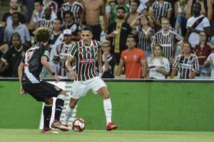 rio, brasil - 30 de marzo de 2018 - jugador de gilberto en el partido entre fluminense y vasco por la semifinal del campeonato carioca en el estadio maracana foto