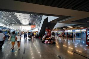 Sochi, Russia - July 28, 2022  Interior of Adler Railway Station photo