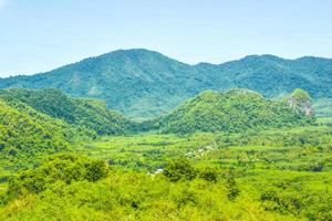 beautiful mountain nature in south Thailand photo