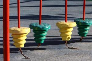 Figures for games and sports on a playground in Israel. photo