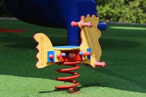 Figures for games and sports on a playground in Israel. photo