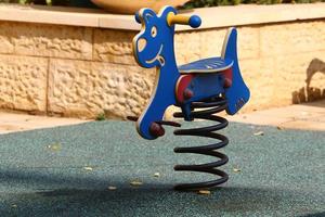 Figures for games and sports on a playground in Israel. photo