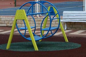 Figures for games and sports on a playground in Israel. photo