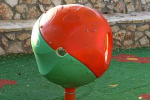 Figures for games and sports on a playground in Israel. photo