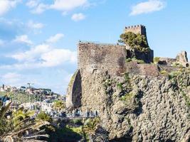 Norman castle in Aci Castello village, Sicily photo