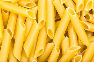 durum wheat semolina pasta penne lisce photo