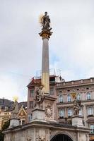 Plague Column at Freedom Square in Brno old town photo