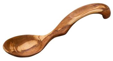 traditional wooden spoon carved from Apple wood photo