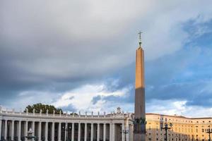 obelisk and colonnade on Saint Peter Square photo