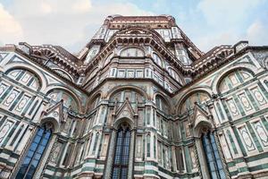 decorated walls and windows of Florence Cathedral photo