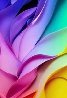 Beautiful colorful abstract wallpaper 3D rendering photo