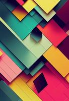 Beautiful colorful abstract wallpaper 3D rendering photo