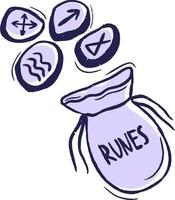 Magic icon Runes vector