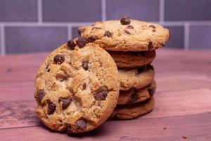 galletas con chispas de chocolate foto