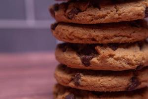 galletas con chispas de chocolate foto