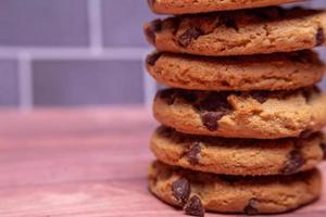 galletas con chispas de chocolate foto