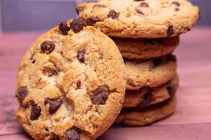 galletas con chispas de chocolate foto