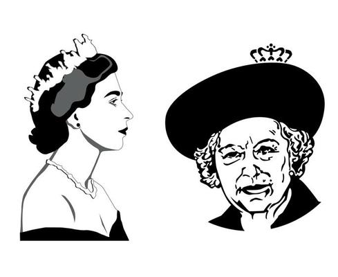 Queen Black And White Vector Art, Icons, and Graphics for Free Download