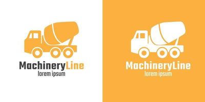 logo for a construction equipment rental company vector