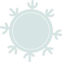 Decor. snowflake frame vector